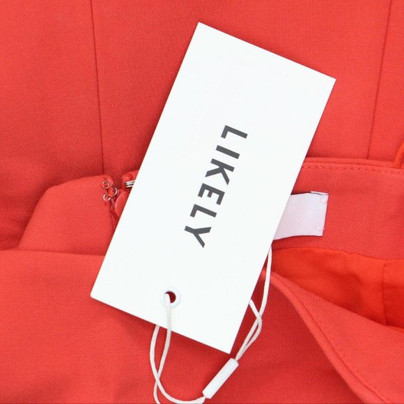 NWT Likely Womens Carter Mini Dress Bittersweet Red 14 - Picture 5 of 6